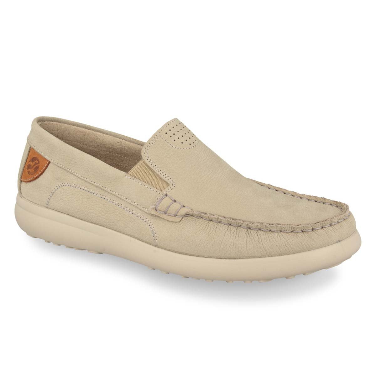 See the Leather Loafer Men Shoes in the colour BEIGE, available in various sizes