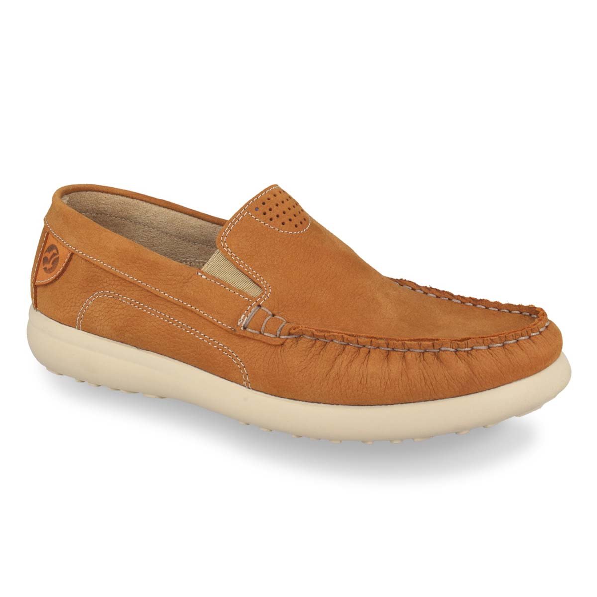 See the Leather Loafer Men Shoes in the colour BEIGE, available in various sizes