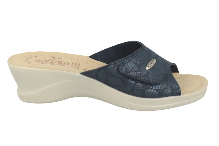 See the Velcro Strap Slide Women Sandals With Faux Leather Insole in the colour BEIGE, available in various sizes