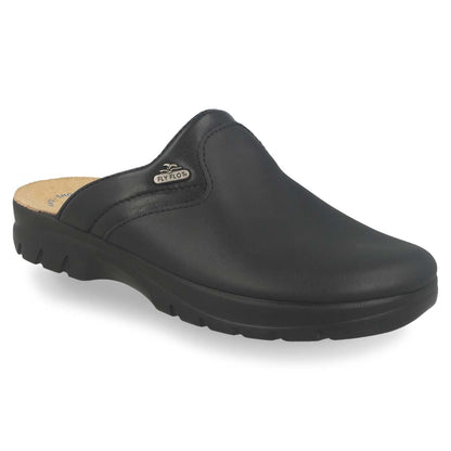See the Black Leather Professional Men Clogs in the colour BLACK, available in various sizes
