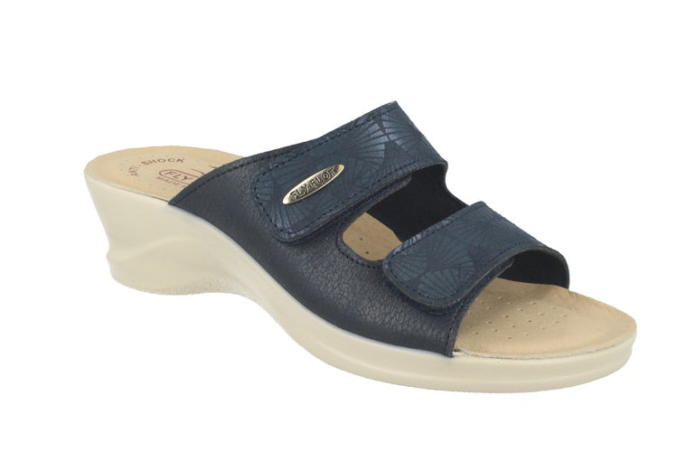 See the Soft Microfiber Double Strap Slide Women Sandals With Faux Leather Insole in the colour BEIGE, available in various sizes