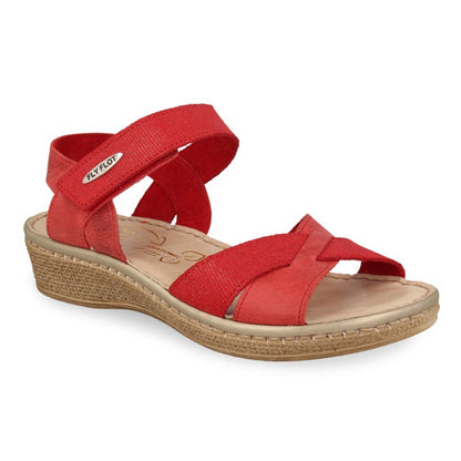 See the Red Angle Back Strap Women Sandals in the colour RED, available in various sizes