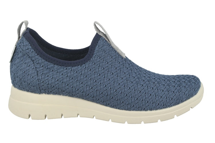 See the Stretch Mesh Sneakers Women Shoes in the colour BLUE, available in various sizes