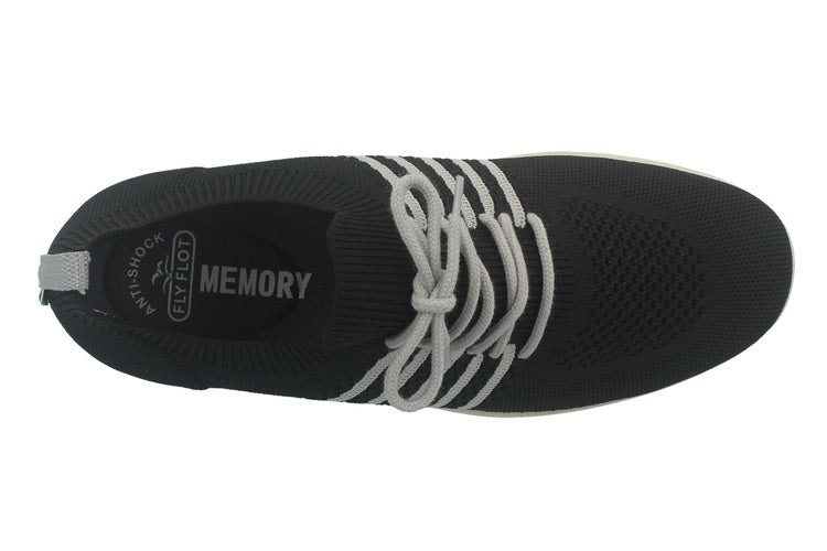 See the Lace-Up Sneakers Men Shoes With Memory Insole in the colour BLACK, available in various sizes