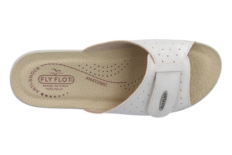 See the Soft Microfiber One Strap Slide Women Sandals in the colour BEIGE, available in various sizes